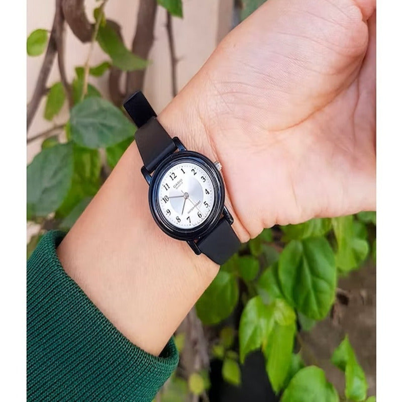 Reloj Casio Analogo Dama Lq-139a-7b3 - Negro - Negro - Blanco