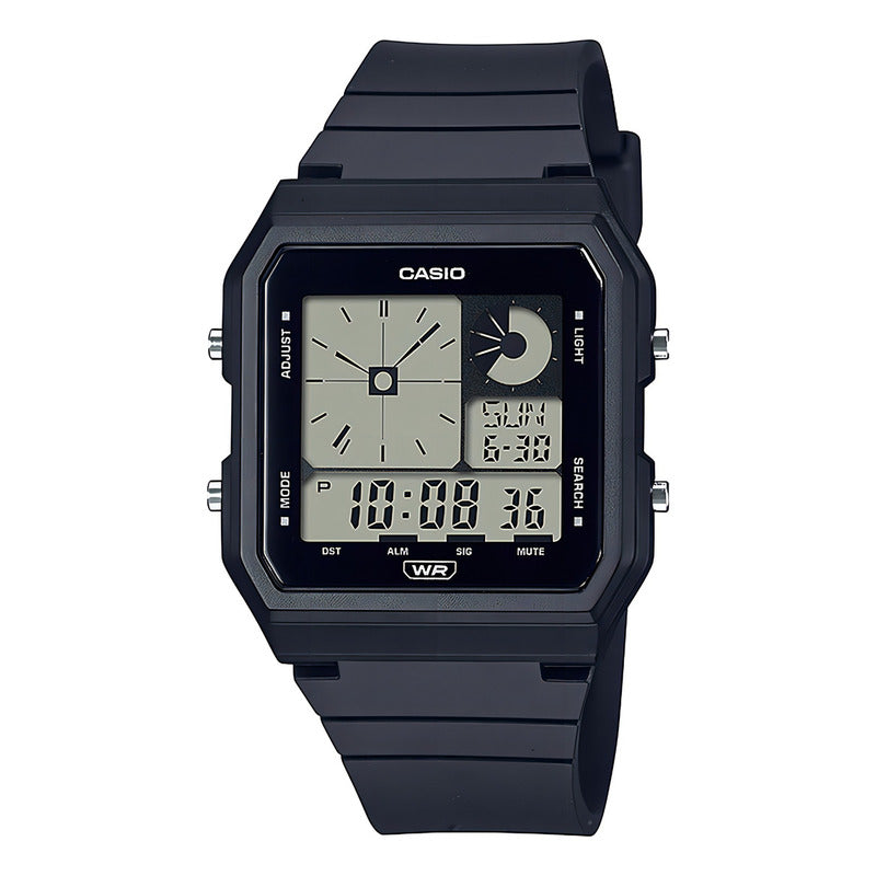Reloj Unisex Casio Lf-20w-1adf Core Ladies Color De La Correa Negro Color Del Bisel Negro Color Del Fondo Gris