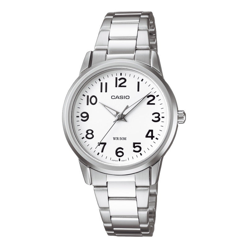 Reloj Casio Mujer Metal Ltp-1303d-7b Original Plateado