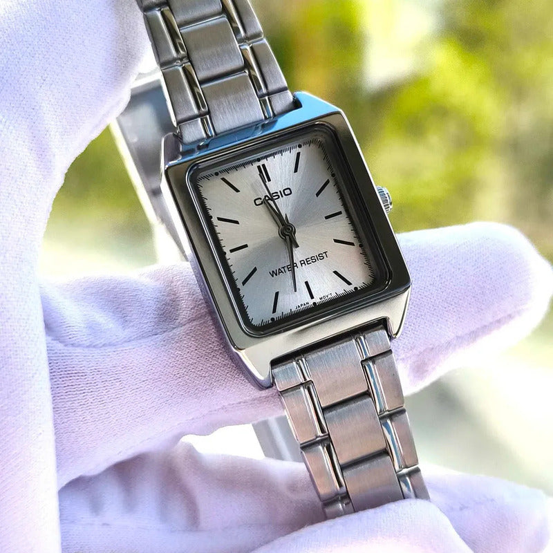 Reloj Casio Dama Ltp-v007d-7e, Acero Plateado