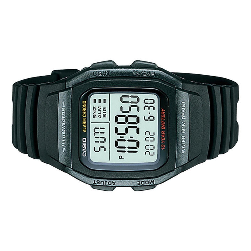 Reloj Casio Hombre W-96h Colores Surtidos/relojesymas Color Del Bisel Negro 1b Gris
