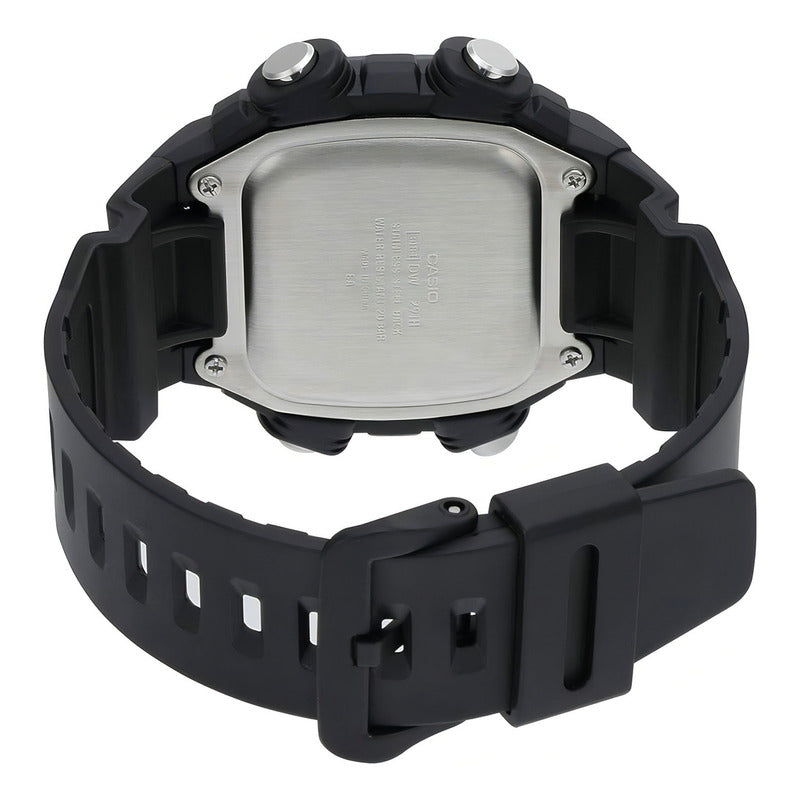 Reloj Pulsera Digital Casio Dw-291 Con Correa De Resina Color Negro - Fondo Gris