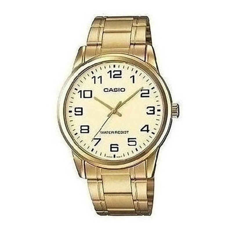 Reloj Casio Hombre Mtp-v001g-9b Nuevo Original/relojesymas Dorado
