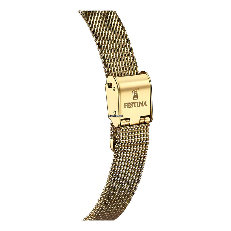Reloj Festina Mademoiselle Dorado Piedras Mujer F20495.1 Blanco
