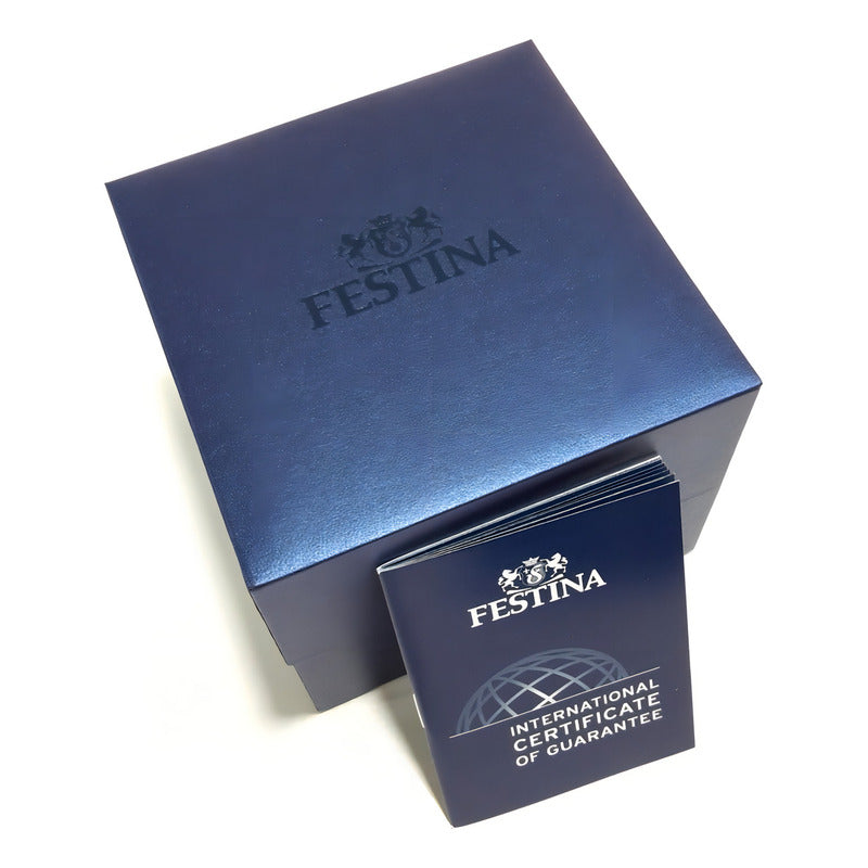 Reloj Festina Mademoiselle Dorado Piedras Mujer F20495.1 Blanco