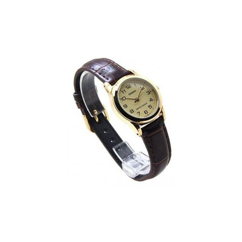 Reloj Casio Dama Ltp-v001gl-9b Marrón Relojesymas Marrón Dorado