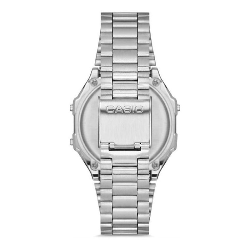 Reloj Casio A-168werb-2a Vintage Original Plateado Verde/azul