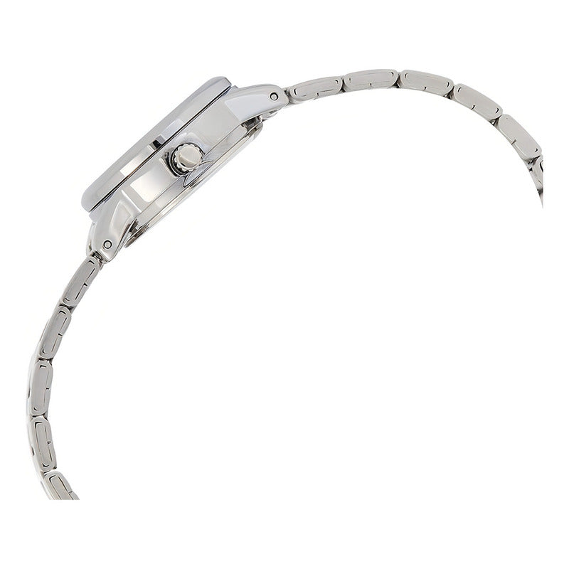 Reloj Pulsera Casio Ltp-v002 Con Correa De Acero Inoxidable Color Plateado