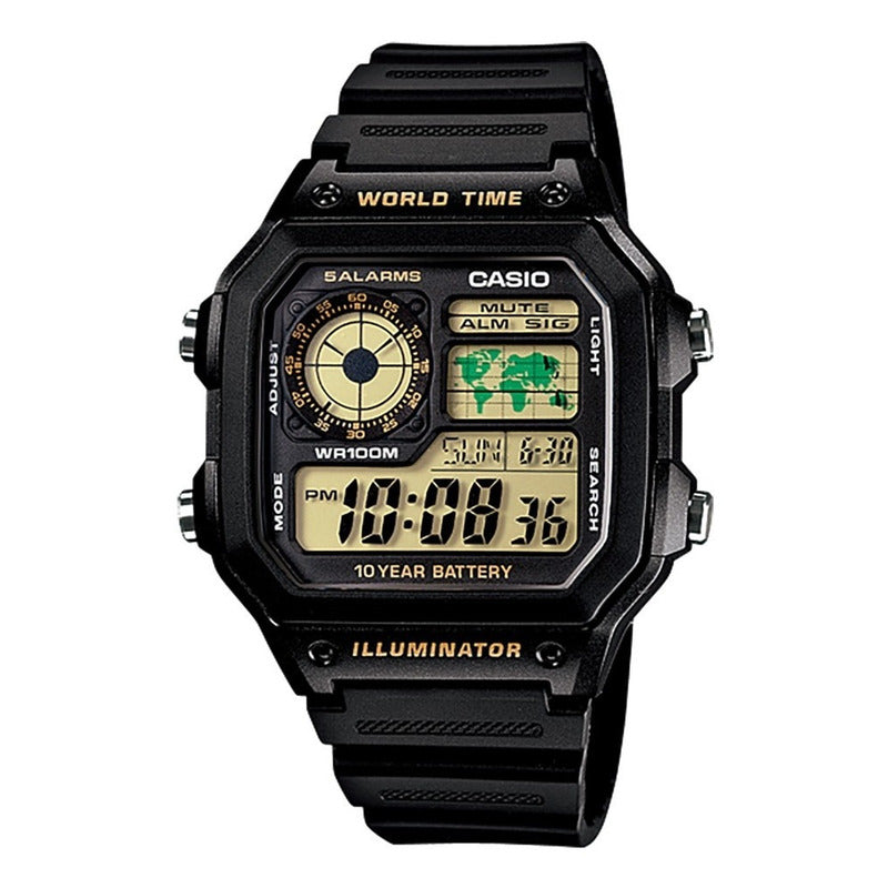 Reloj Casio Ae-1200wh Colores Surtidos/relojesymas Negro