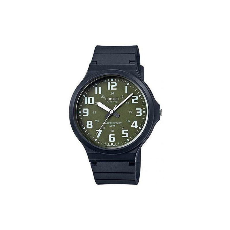 Reloj De Pulsera Casio Youth Mw-240-3b Relojesymas Negro Verde