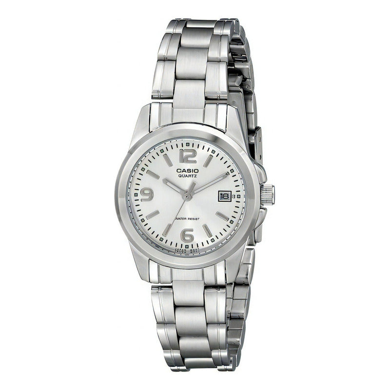 Reloj Casio Acero Inoxidable De Dama Ltp-1215a-7acr Plateado