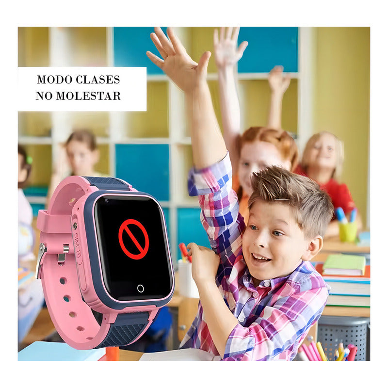 Smartwatch 4g U8 Lt21-pk Rosa Gps Niños Videollamada Resistente Agua Rosa/gris Gris
