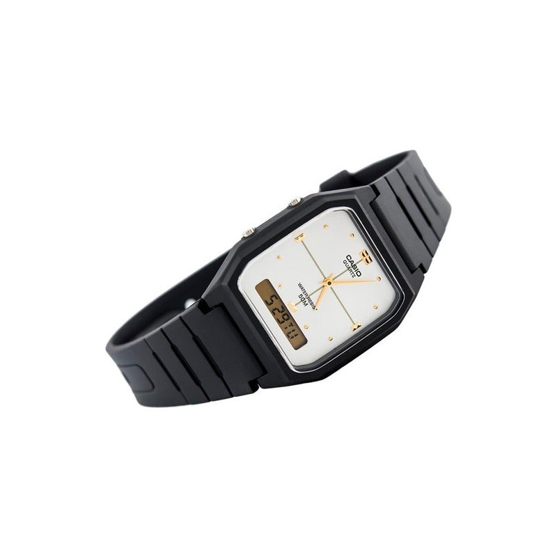 Reloj Casio Aw-48he-7a Retro Unisex  Resina Digital Analogo  Negro