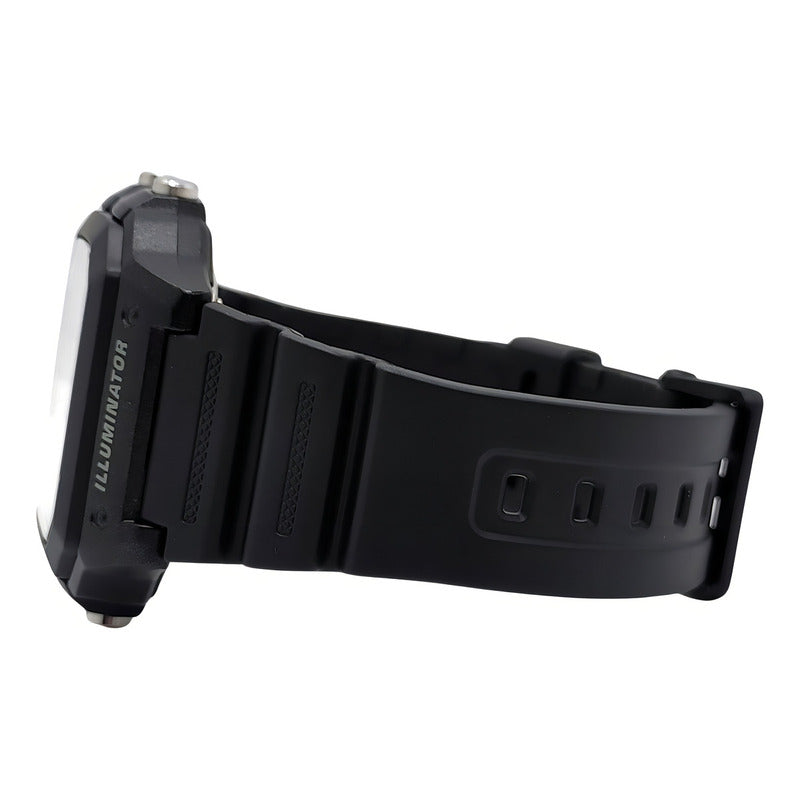 Reloj Pulsera Digital Casio Ae-1200wh-1a Con Correa De Resina Color Negro - Fondo Gris