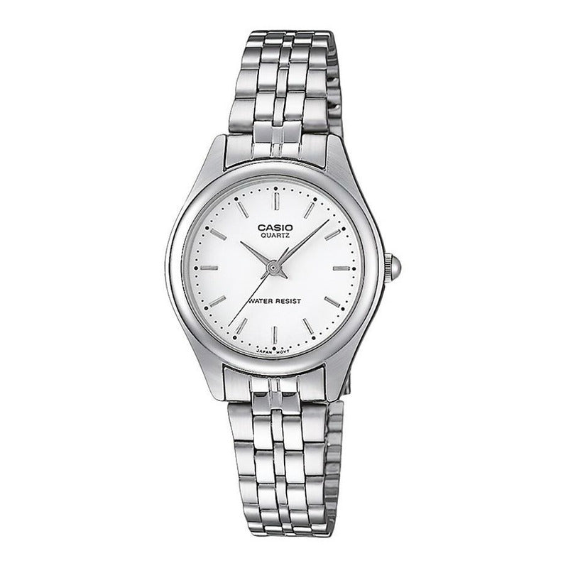 Reloj Casio Clásico Dama Ltp-1129a-7ardf Original Plateado
