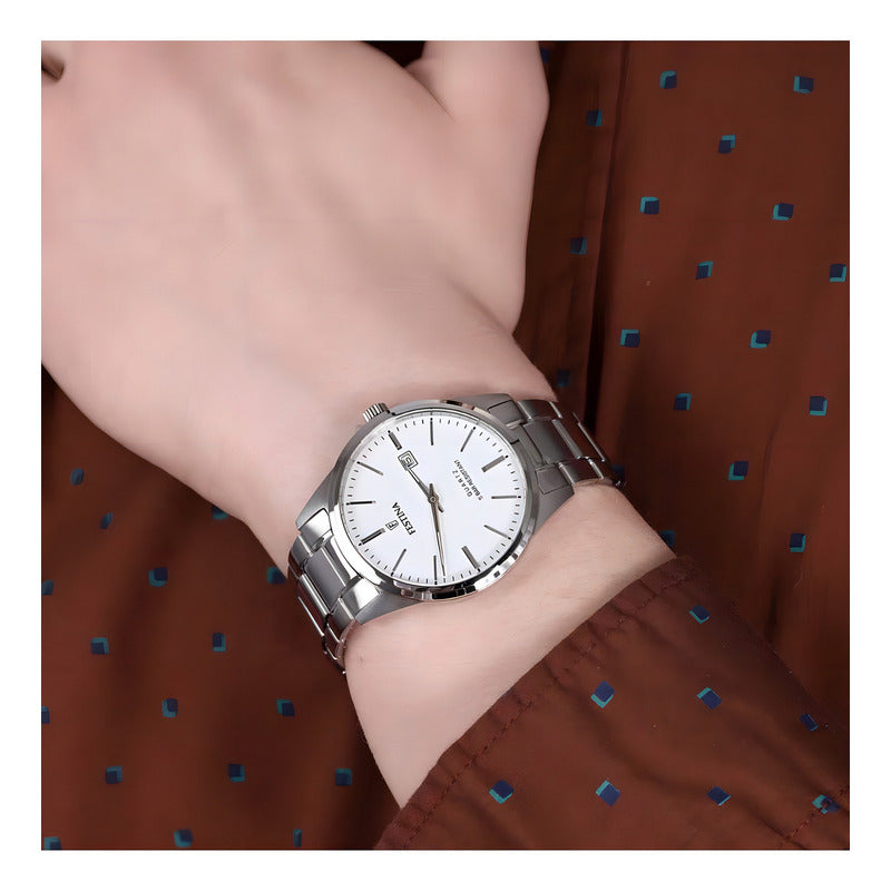 Reloj Festina Classics Para Hombre De Acero F20511/2 Ss Color De La Malla Plateado Color Del Bisel Plateado Color Del Fondo Blanco