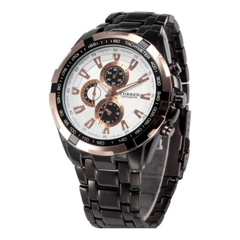 Reloj Curren 8023bkwt-7 Negro Hombre Relojesymas Negro