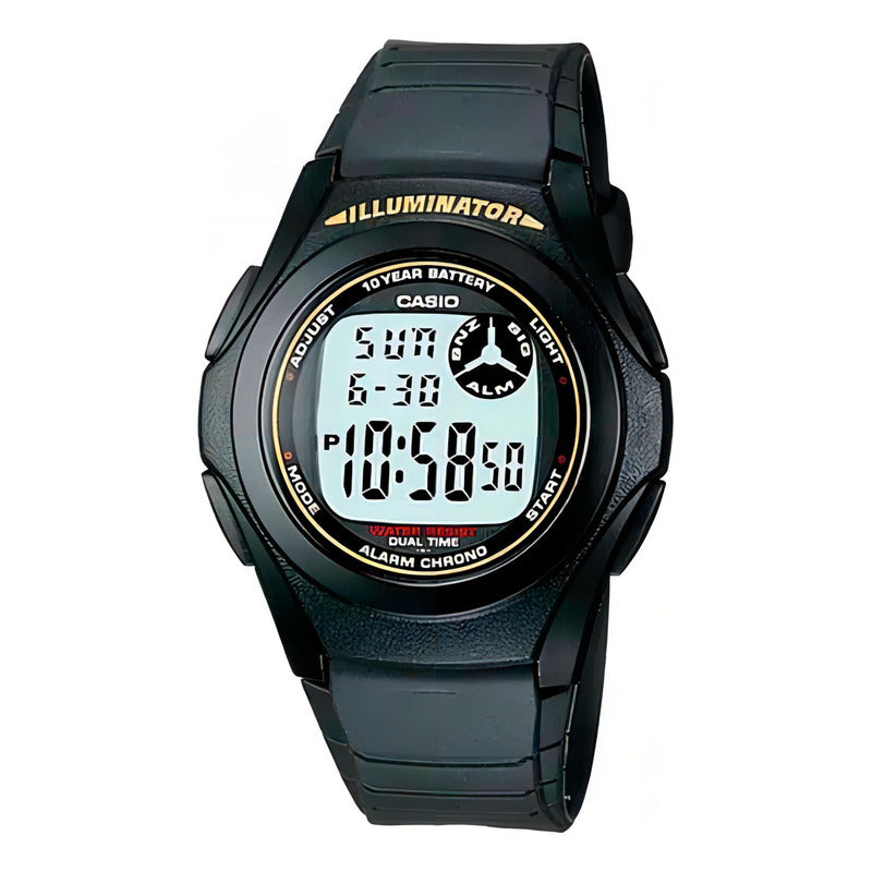 Reloj Casio F-200w-9a Cuarzo Unisex Negro