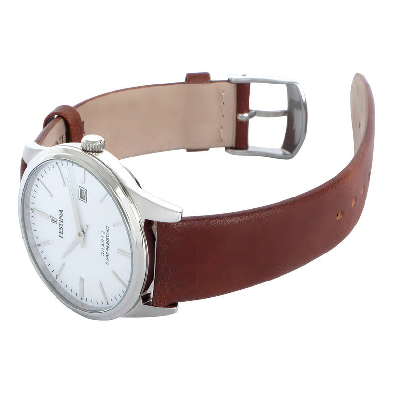 Reloj Festina F20512/2 Marrón Unisex Plateado