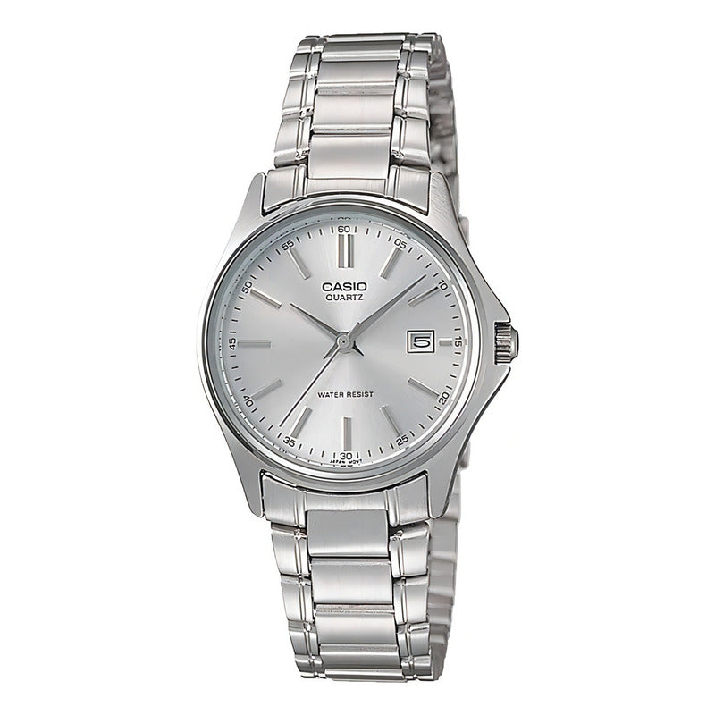 Reloj Casio Para Mujer Ltp-1183a-7a De Cuarzo Con Correa Plateada Plateado
