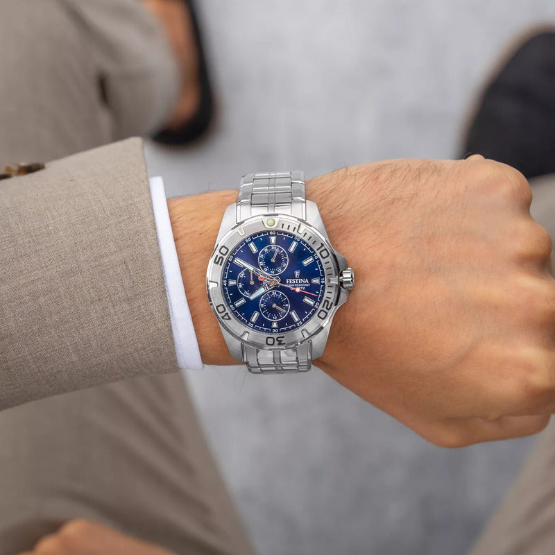 Reloj F20445/2 Festina Hombre Multifunción Plateado