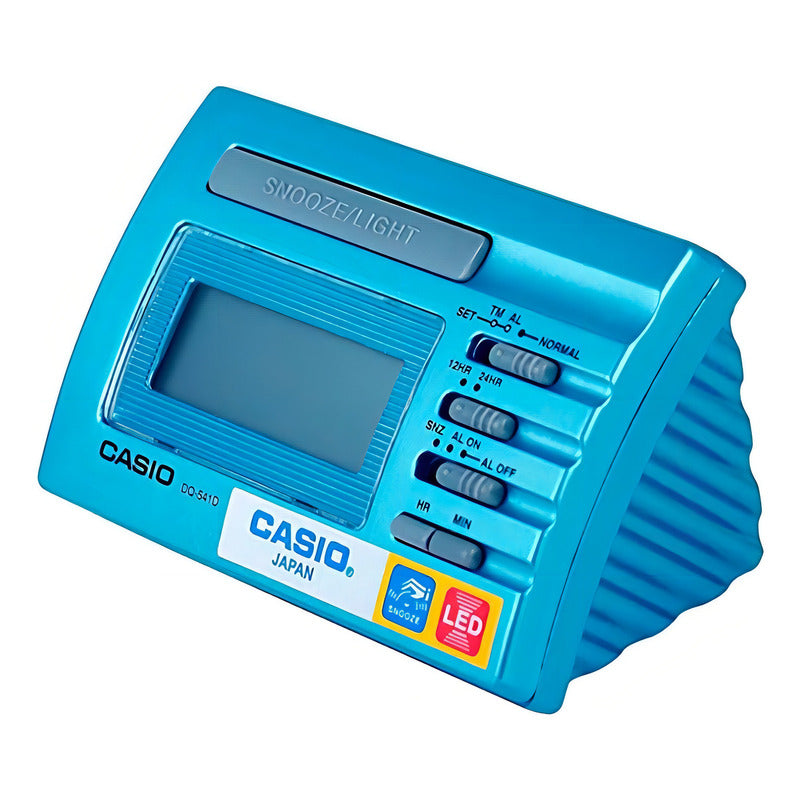 Reloj Despertador Casio Dq-541d-2 Coler Celeste 2