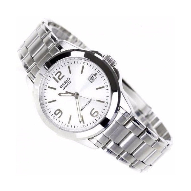 Relojes Casio Dama Ltp-1215a-7a, Acero Fecha Relojesymas Plateado
