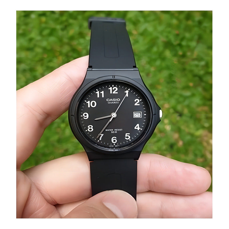 Reloj Casio Unisex Mw-59 Calendario Original Negro Opcional