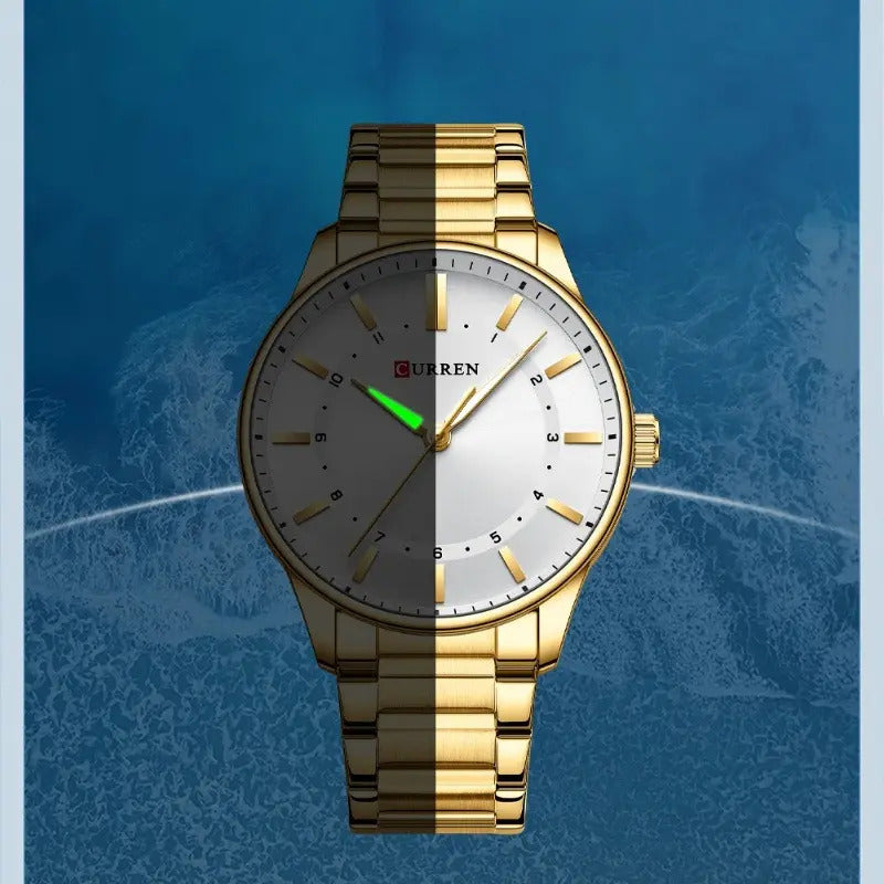 Reloj Pulsera Curren 8430-4 Color Golden/white Golden/white Dorado Blanco