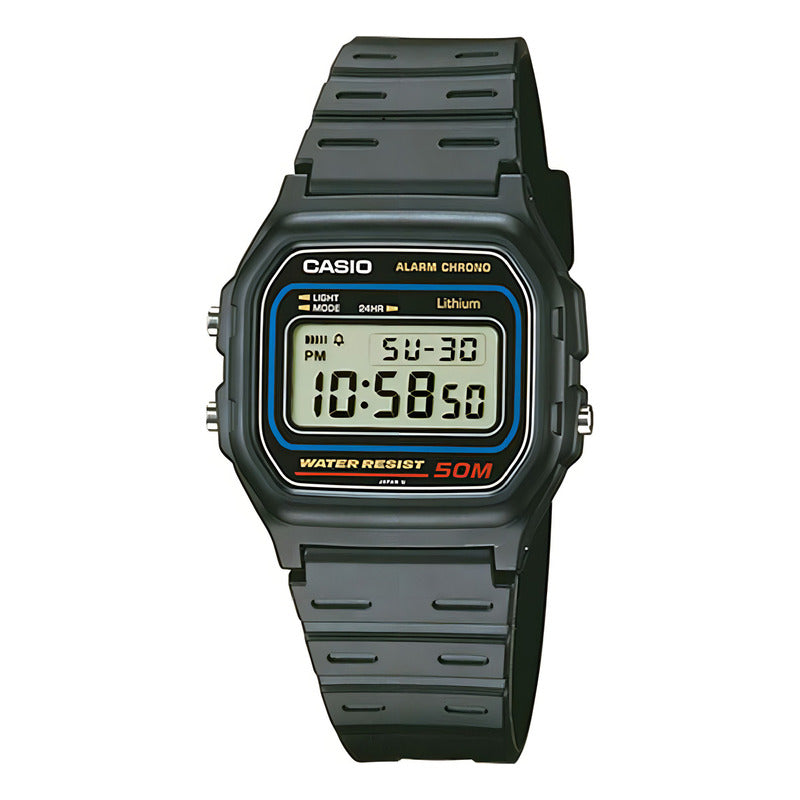Reloj Casio W-59 Vintage Retro Malla Color Negro