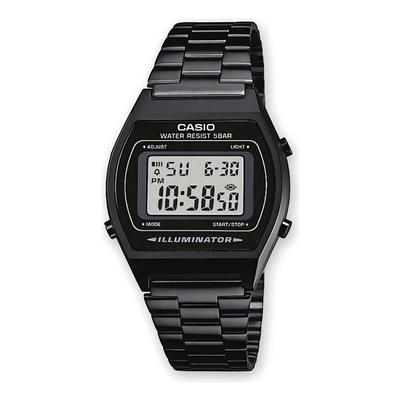 Casio B640wb-1aef Mens Retro Collection Digital Black Watch Negro Gris