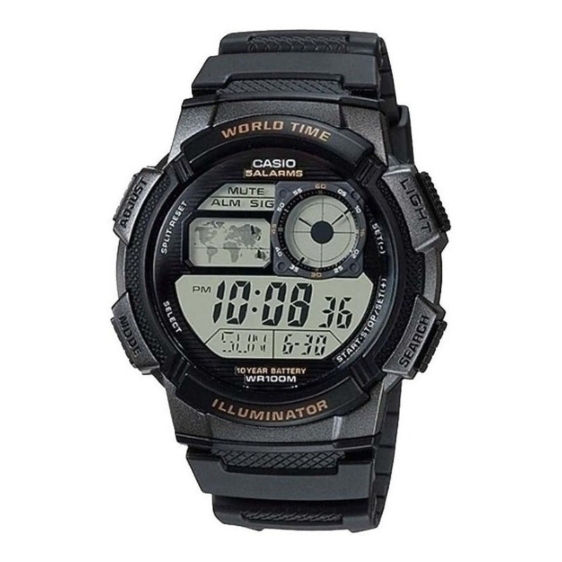 Reloj Casio Digital Ae-1000w Colores Surtidos/relojesymas Negro 1a