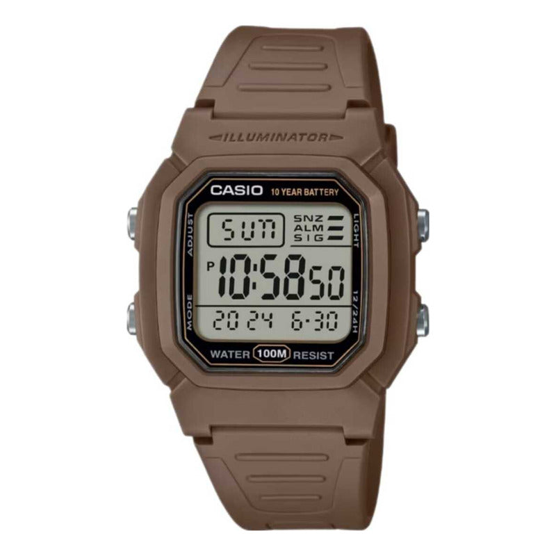 Reloj Casio W-800h-5avdf Cuarzo Unisex Marrón Café