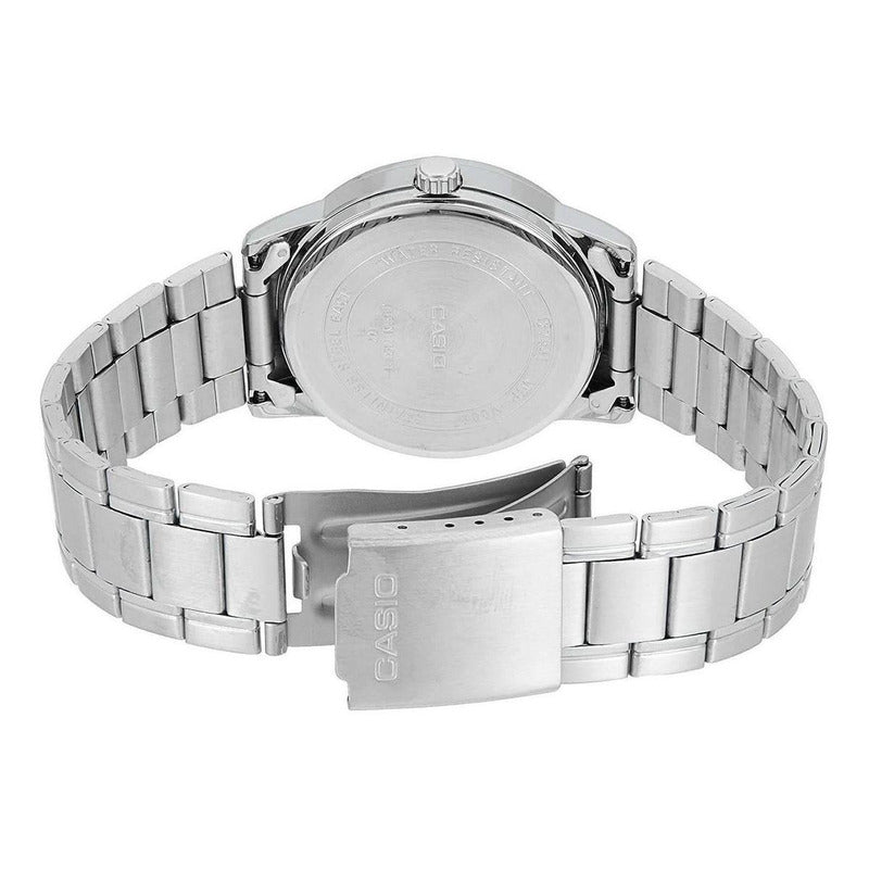 Reloj Pulsera Casio Mtp-v002d-7b Con Correa De Acero Inoxidable Color Plateado Para Hombre