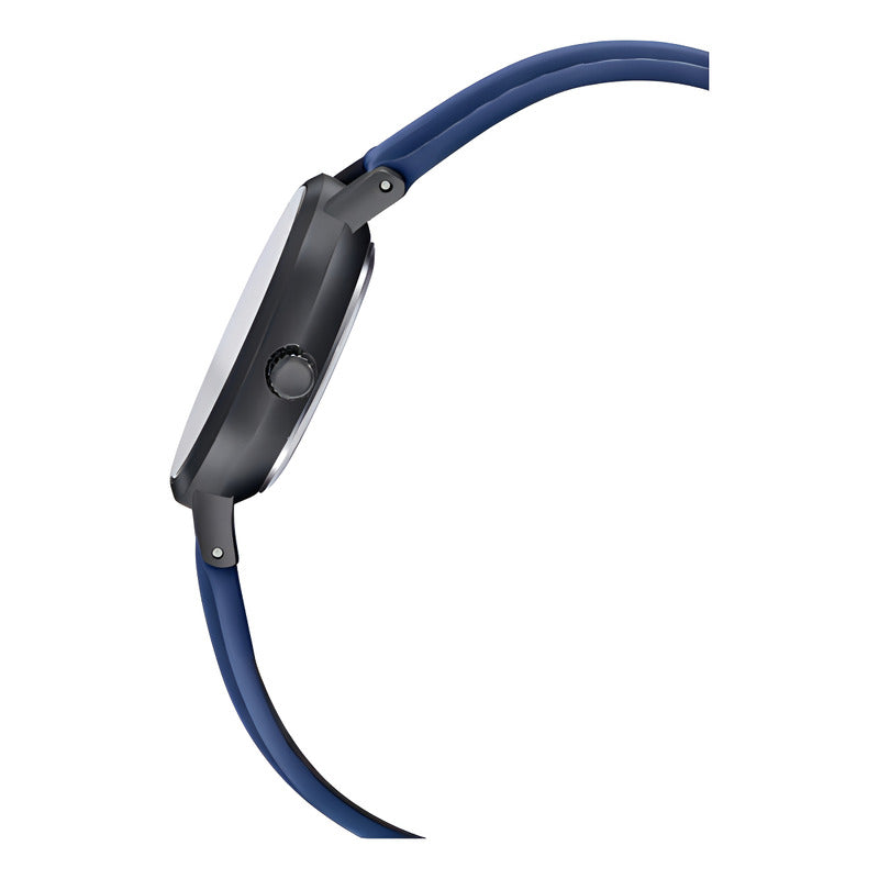 Reloj Casio Dama Ltp-vt02bl-2a Banda De Cuero Resiste El Agua Color De La Correa Azul Marino