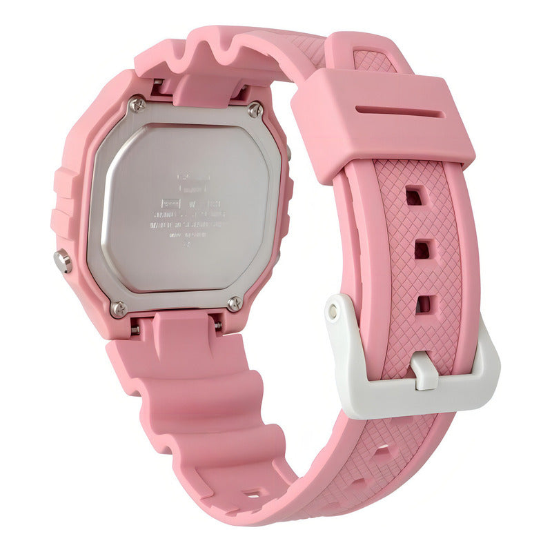 Reloj Deportivo Casio W-218hc-4av Rosa Gris