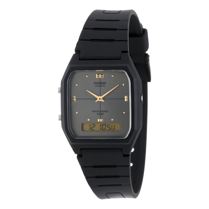 Reloj Casio Para Hombre Aw48he-8av Negro De Hora Dual