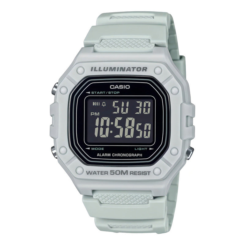 Reloj Pulsera Casio Youth W-218h Blanco Negro