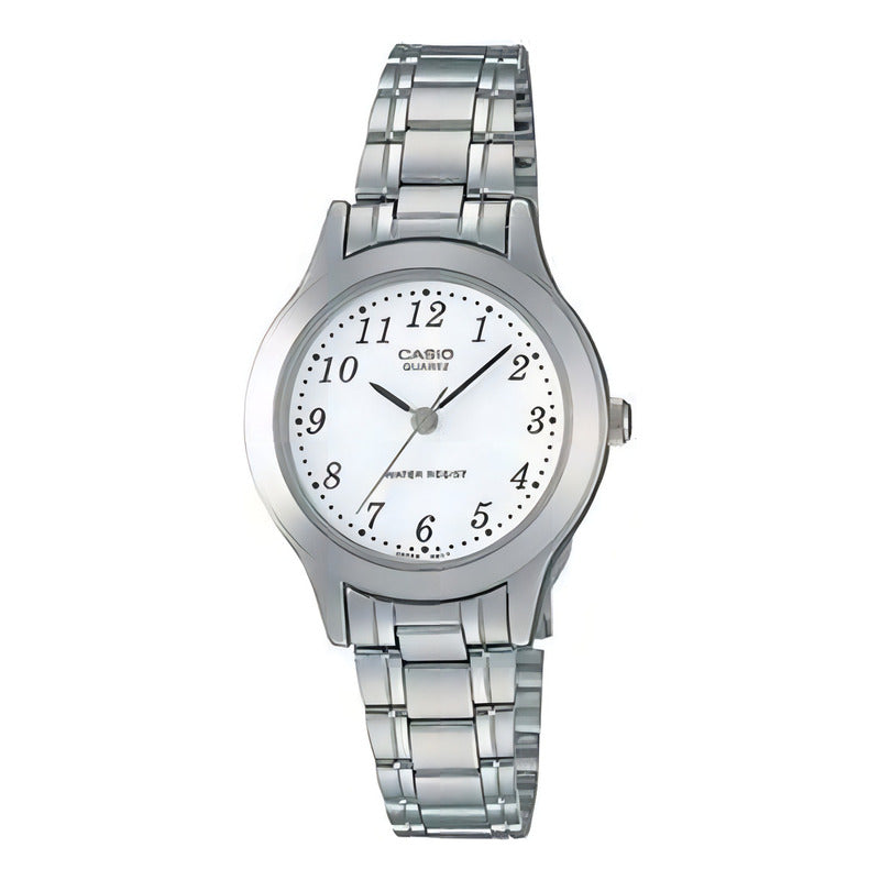 Reloj Casio Ltp-v002d-2budf /marisio Plateado Blanco