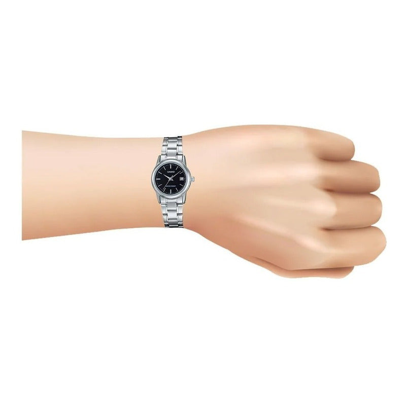 Reloj Casio Metalico Ltp-v002d Color Surtido/relojesymas