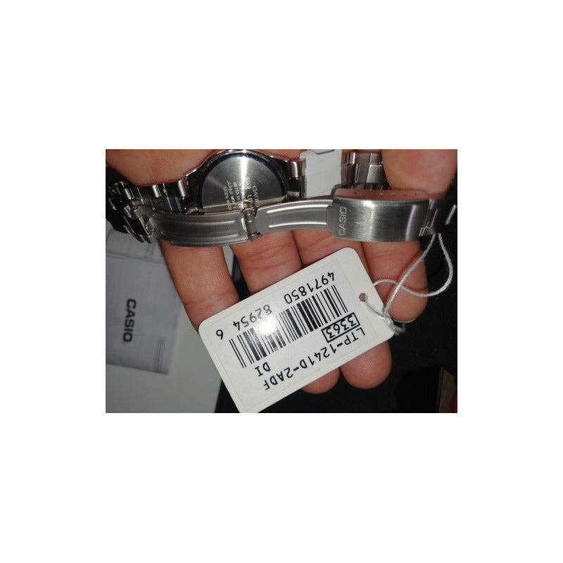 Reloj Casio Mujer Modelo Ltp-1241d-2adf Relojesymas Plateado