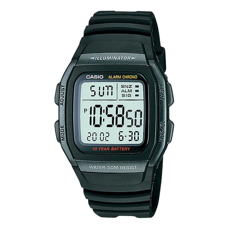 Reloj Casio Hombre W-96h Colores Surtidos/relojesymas Color Del Bisel Negro 1b Gris