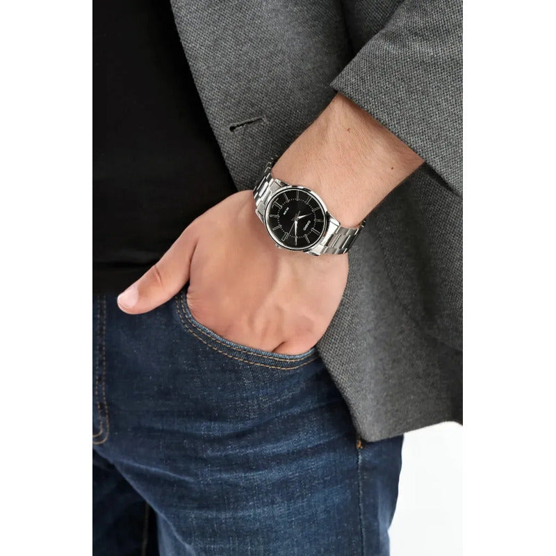 Reloj Casio Mtp-1303d-1av Acero Inoxidable Sumergible 50m Plateado