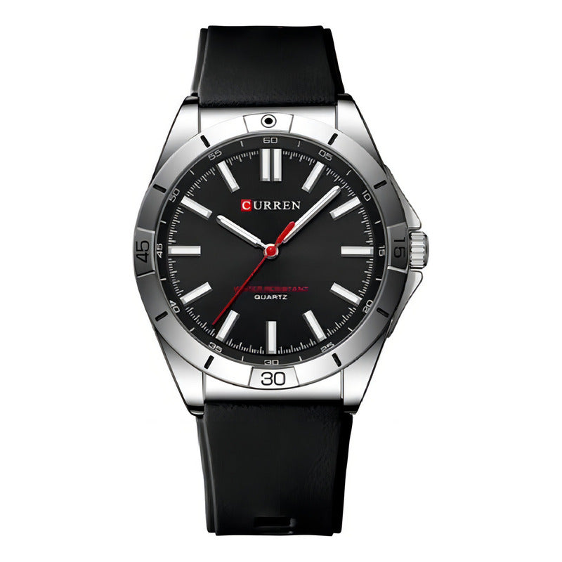 Reloj Para Hombre Curren 8449 Kred8801 Negro Plateado