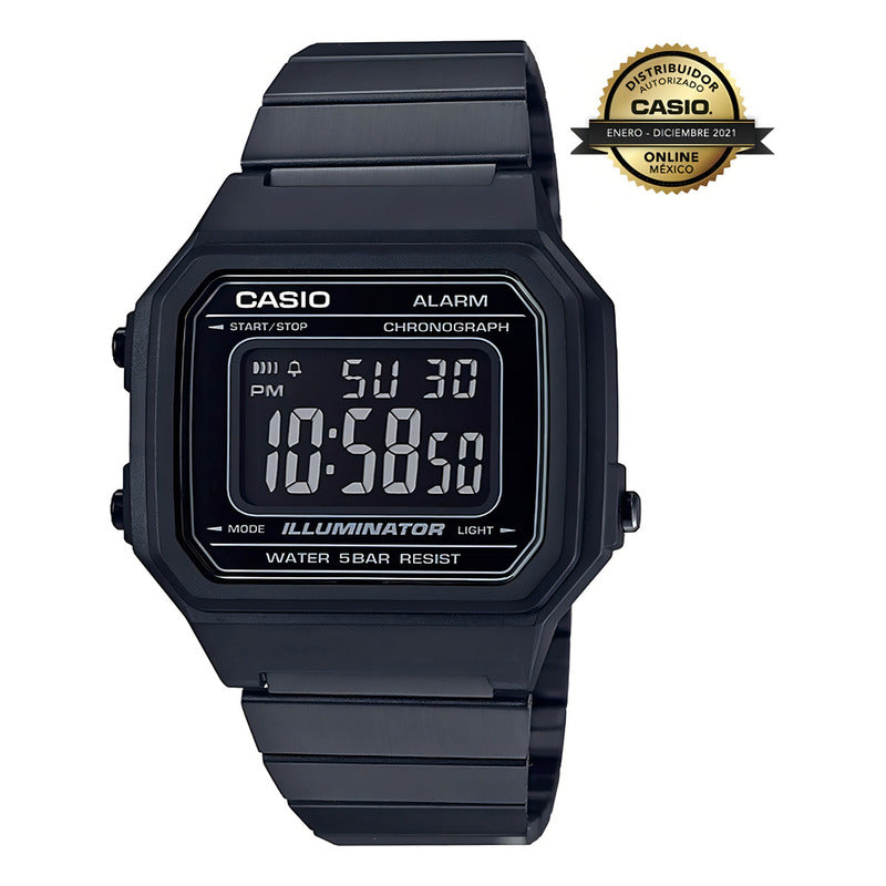 Reloj Digital Vintage Dorado Casio Unisex A-159wgea-1 Color De La Correa Negro Color Del Bisel Negro Color Del Fondo Negro