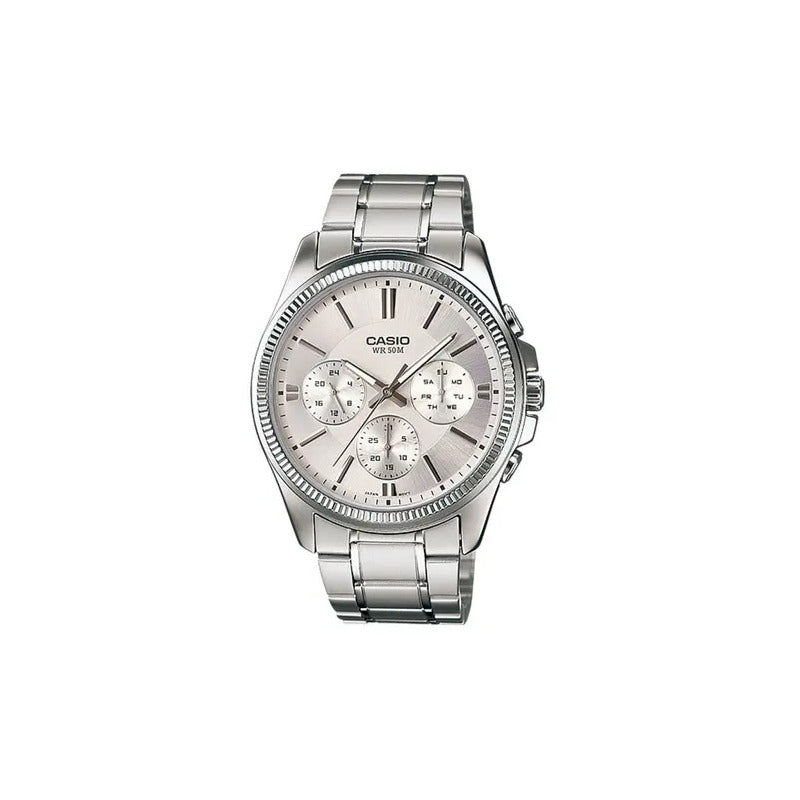 Reloj Casio Para Hombre Mtp-1375d-7av Original Plateado