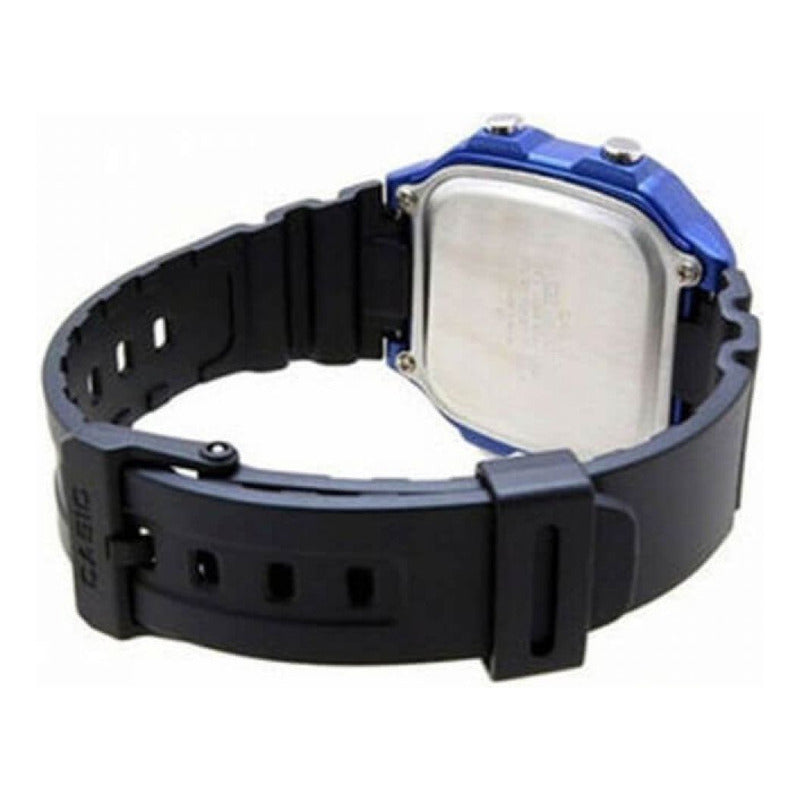 Reloj Pulsera Digital Casio Ae-1300wh-2a Con Correa De Resina Color Negro - Bisel Azul/negro