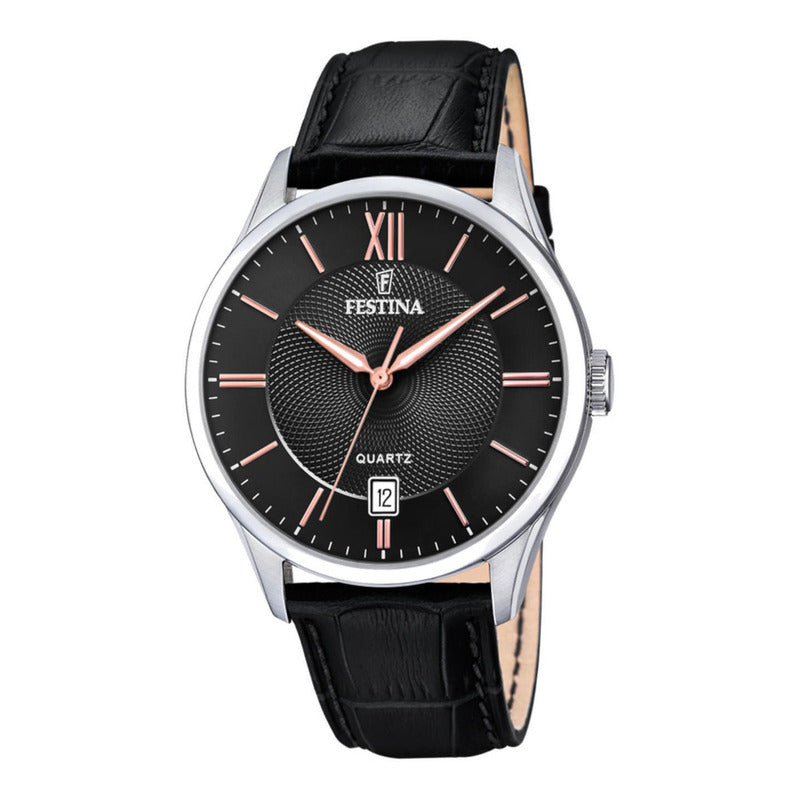 Reloj F20426/6 Festina Hombre Acero Clasico Negro Plateado