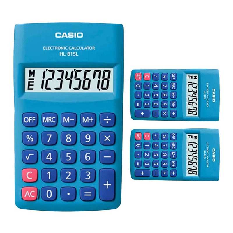 Calculadora Casio Hl-815l-bu Relojesymas Azul