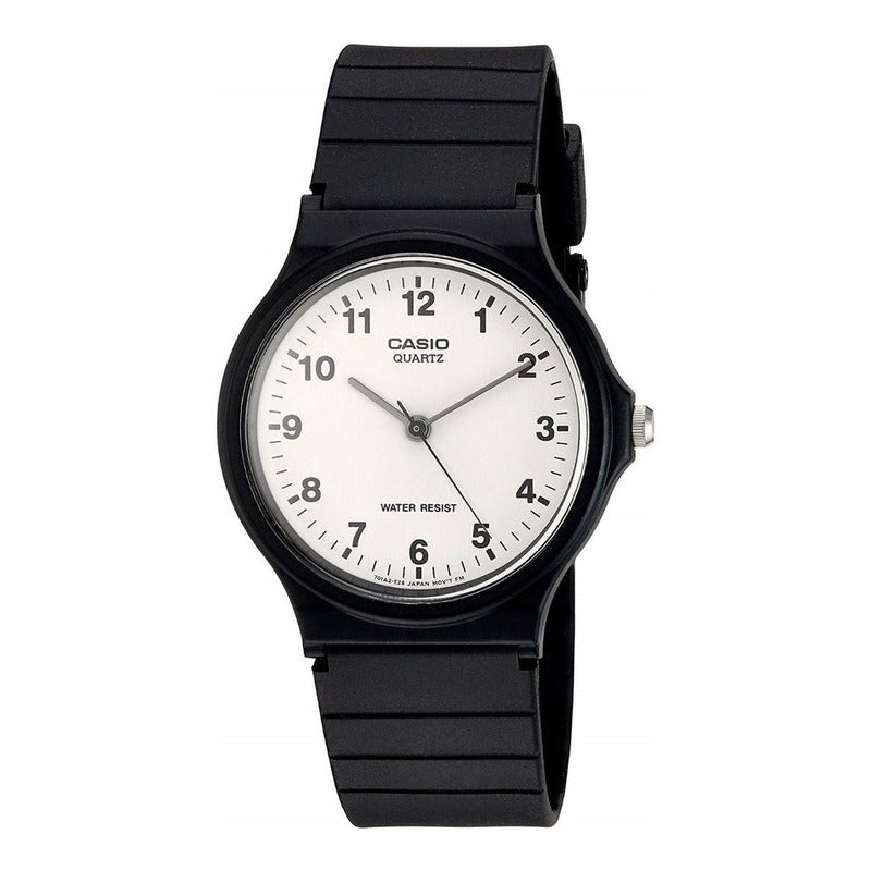 Reloj De Pulsera Casio Collection Mq-24-7b Relojesymas Negro Blanco